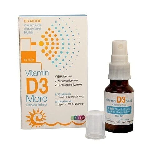 D3 More Vitamin D3 Sprey 15ml ürün görseli 1