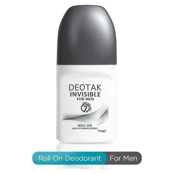Deotak Deo Roll-On For Men-İnvisible ürün görseli 1