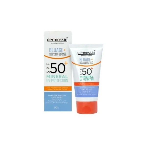 Dermoskin BluAge Mineral UV Protection Güneş Kremi Spf50+ 30 ml ürün görseli 1