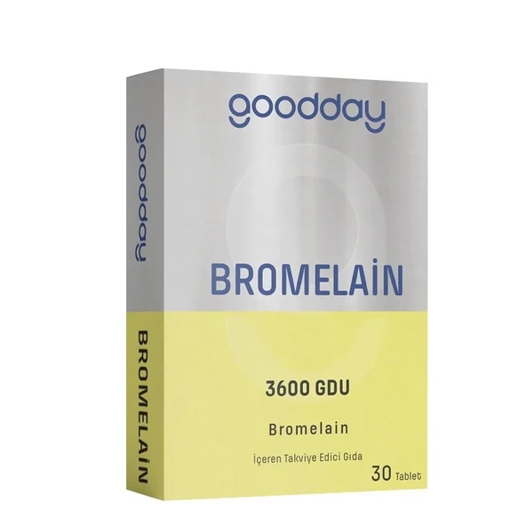 Goodday Bromelain 3600 GDU 30 Tablet ürün görseli 1