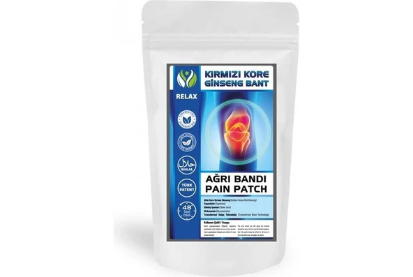 RELAX PAINLESS 10 ADET RED GİNSENG MEDİKAL TTS BANT ürün görseli 1
