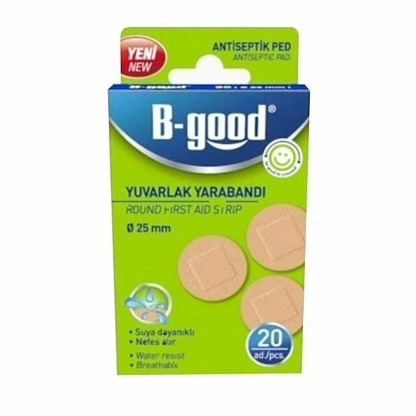 BGood Yuvarlak Yara Bandı 20 Adet ürün görseli 1