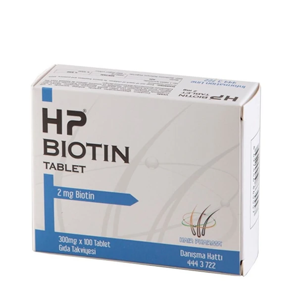 HP Biotin 2 mg 100 Tablet ürün görseli 1