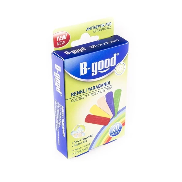 BGood Renkli Yara Bandı 20 Adet ürün görseli 1