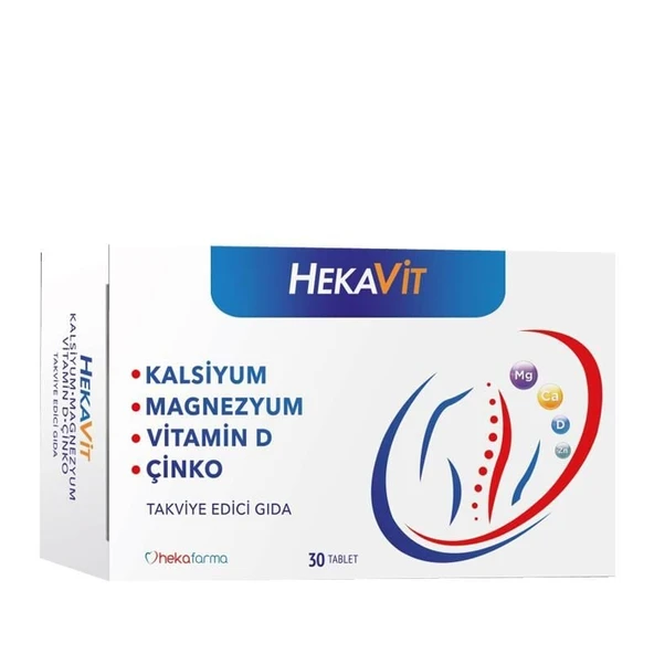 Hekavit Kalsiyum Magnezyum 30 Tablet ürün görseli 1