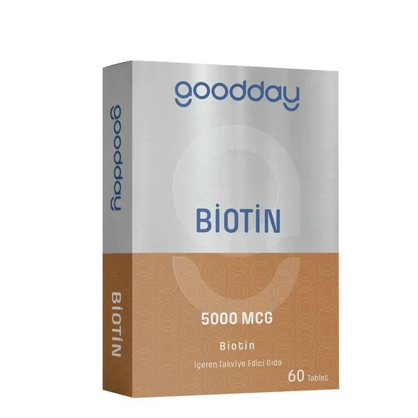 Goodday Biotin 5000MCG 60 Tablet ürün görseli 1