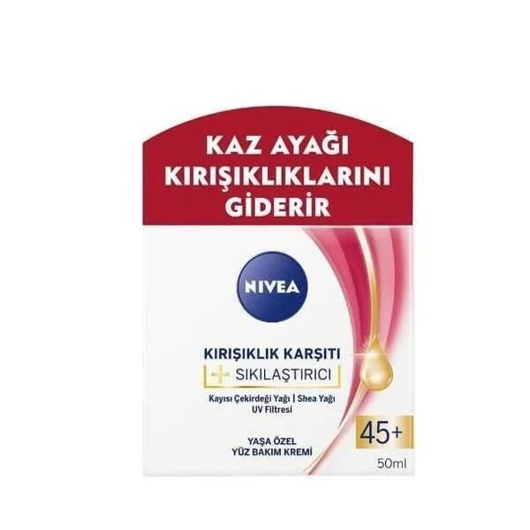 Nivea Kırışıklık Karşıtı Sıkılaştırıcı 45+ Yaş Bakım Kremi 50 Ml ürün görseli 1