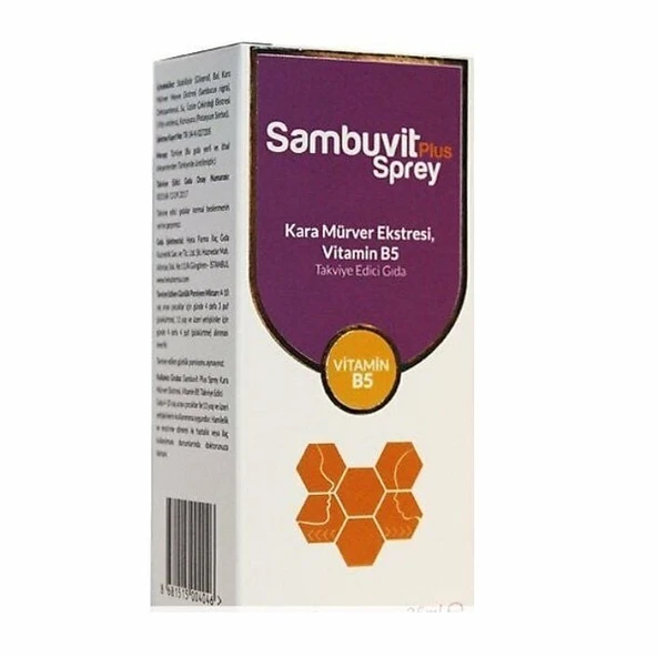 Sambuvit Plus Sprey Karamürver Ekstresi 25ml ürün görseli 1