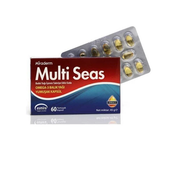 Miraderm Multi Seas Omega 3 Balık Yağı 60 Kapsül ürün görseli 1