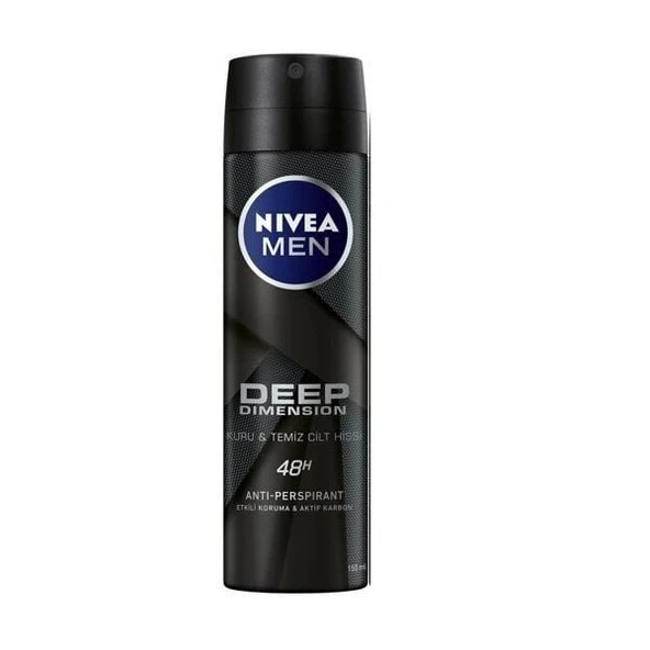 Nivea Men Deep Deo Sprey - Erkek Deodorantı 150ml ürün görseli 1