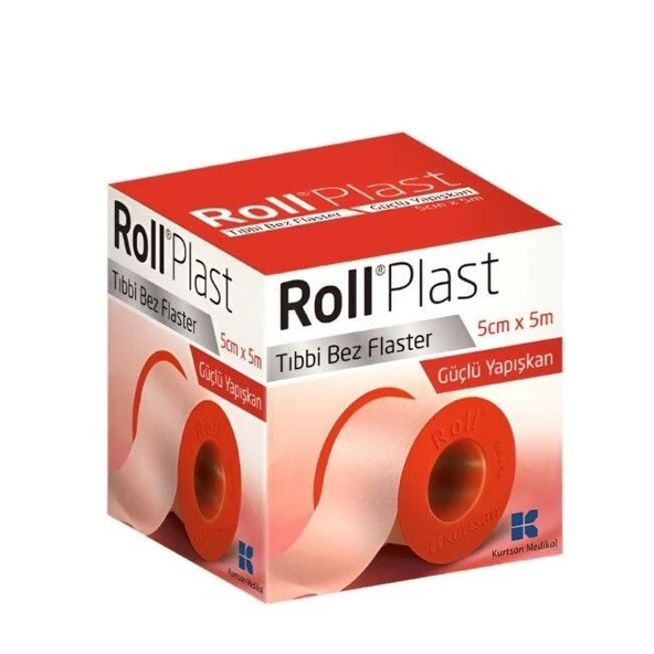 Roll Plast 5cm X 5m Bez Flaster Bant ürün görseli 1