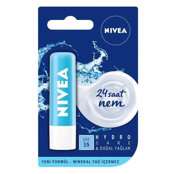 Nivea Hydro Care Dudak Bakım Kremi 4,8 gr ürün görseli 1