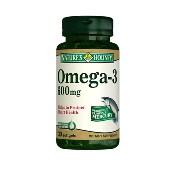 Nature's Bounty Omega 3 600mg 30 Softjel ürün görseli 1