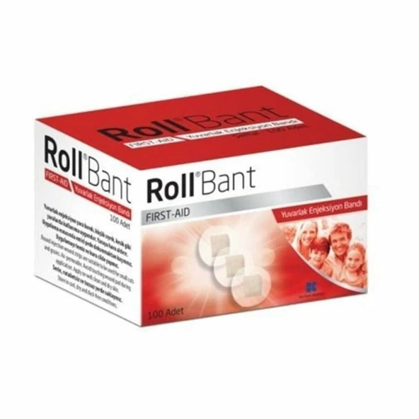 Roll Bant First Aid Yuvarlak Enjeksiyon Bantı 100 Adet ürün görseli 1