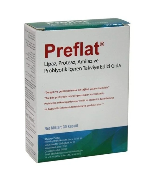 Preflat 30 Kapsül ürün görseli 1