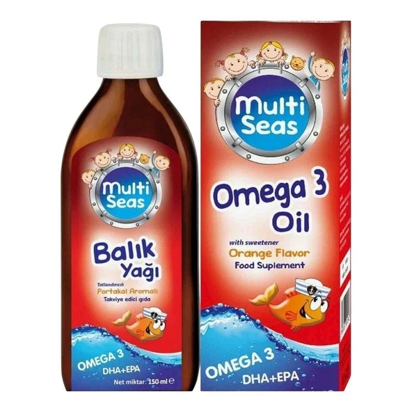Miraderm Multi Seas Omega 3 Balık Yağı Şurubu 150ml ürün görseli 1