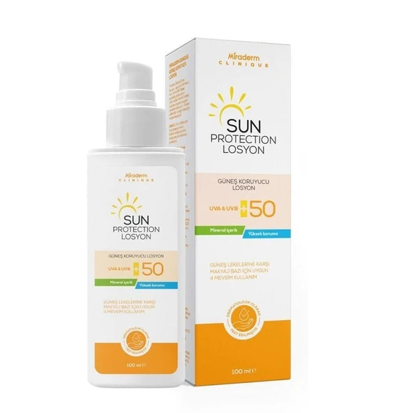 Miraderm Sun Protection Losyon SPF50 100 ML ürün görseli 1