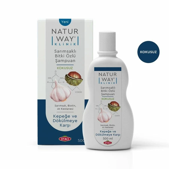 Otacı Naturway Klinik Kepek Dökülme Karşıtı Sarımsaklı Şampuan 300ml ürün görseli 1