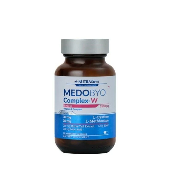 NutraFarm Medobyocomplex-W Biotin 60 Kapsül ürün görseli 1