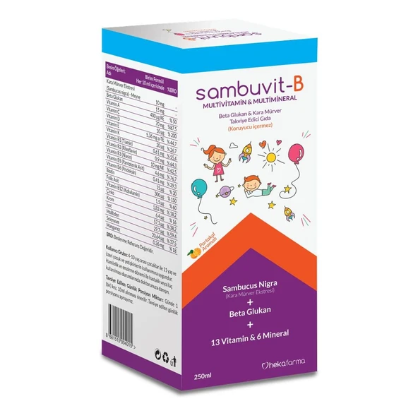 Sambuvit - B Multivitamin Şurup 250ml ürün görseli 1