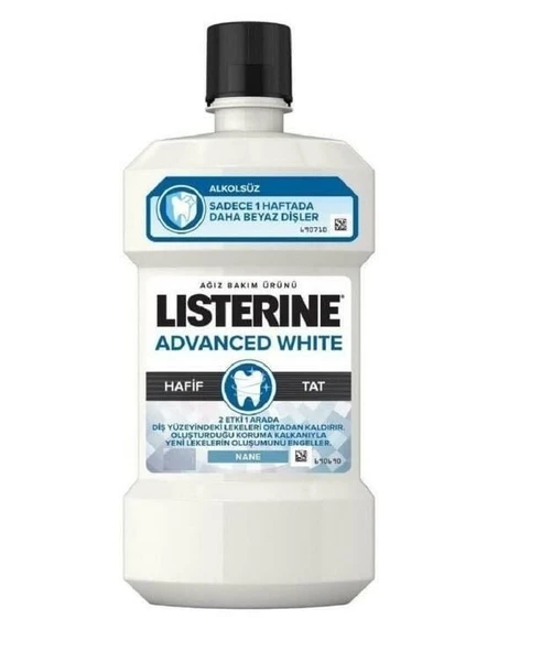 Listerine Advanced White Hafif Tat Ağız Bakım Suyu 1000ml ürün görseli 1