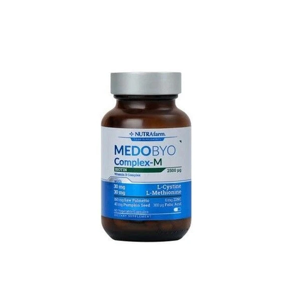 NutraFarm Medobyocomplex-M Biotin 60 Kapsül ürün görseli 1