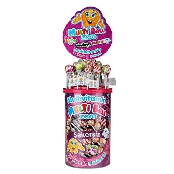 Multiball Lolipop Multivitamin Zero 150li ürün görseli 1