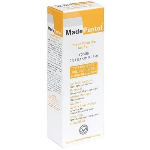 MadePantol Yüz ve Cilt için Yağ Bazlı Yoğun Cilt Bakım Kremi 50ml ürün görseli 1