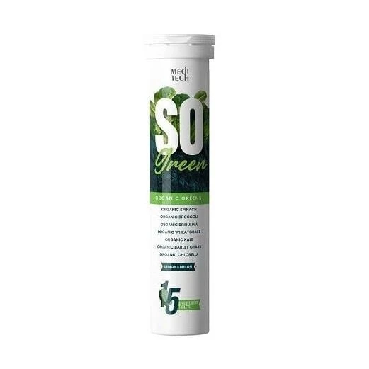 Meditech SO Green Efervesan Tablet 15li ürün görseli 1