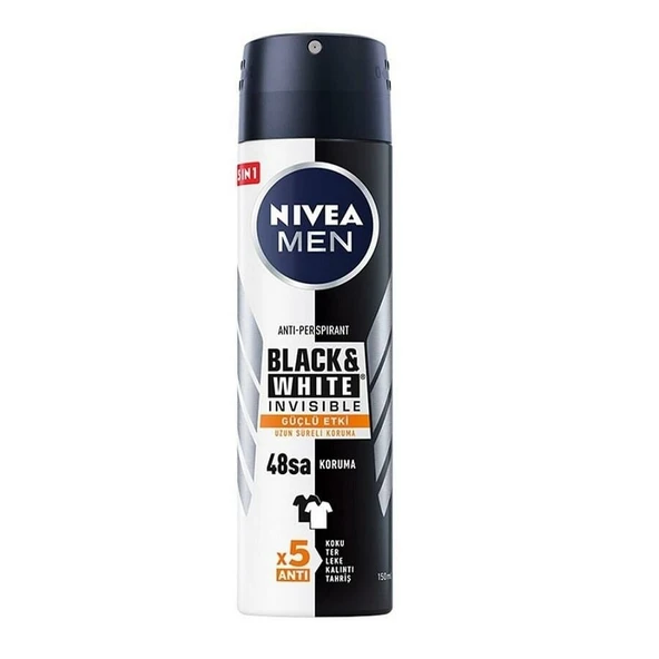 Nivea Men Black White Güçlü Etki Deo Sprey 150 Ml ürün görseli 1