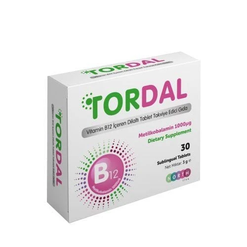 Tordal Vit B12 Vitamin B12 30 Tablet ürün görseli 1