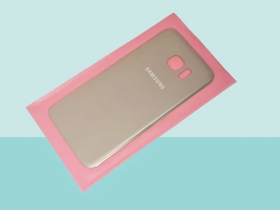 Tkgz - Samsung Galaxy S7 Edge Arka Kapak Batarya Kapağı - GOLD ürün görseli 1