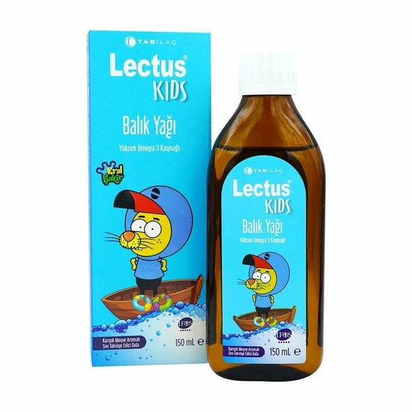 Lectus KIDS Balık Yağı Karışık Meyve Aromalı Şurup 150 ML ürün görseli 1