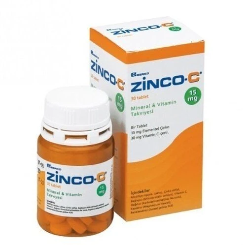 Zinco-C 30 Tablet 15 mg ürün görseli 1