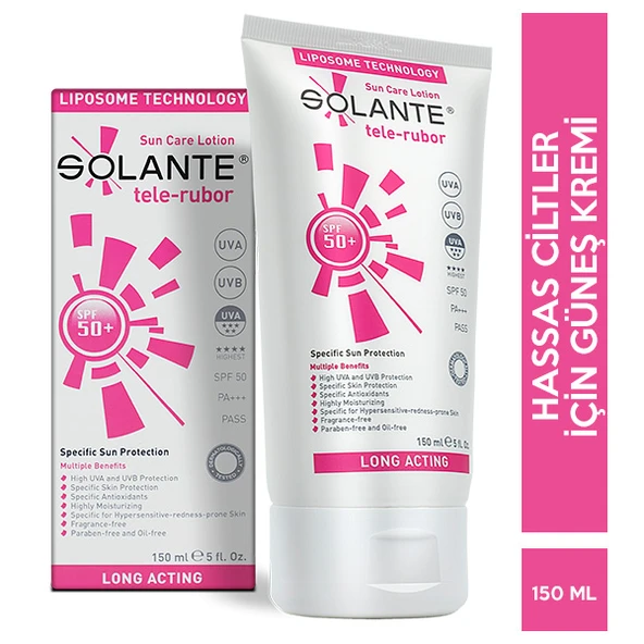 Solante Tele Rubor Spf 50 150 ML Güneş Kremi ürün görseli 1