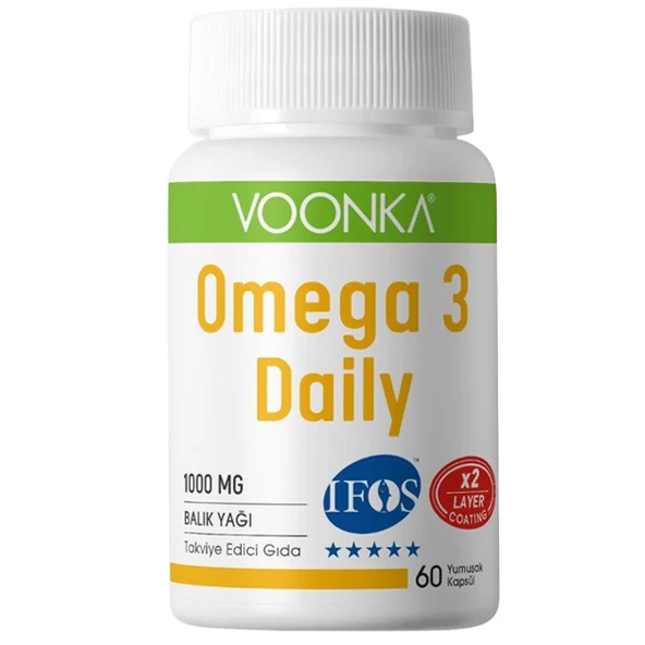 Voonka Omega 3 Daily 60 Yumuşak Kapsül ürün görseli 1