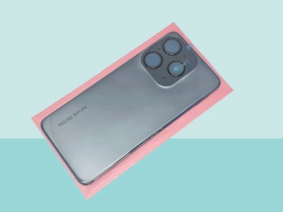 Tkgz - Tecno SPARK 8T FULL KASA Arka Kapak Batarya Kapağı - SİYAH ürün görseli 1