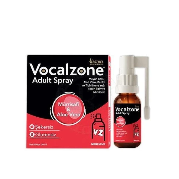 Vocalzone Adult Spray Mürrisafi Aloe Vera 20 ML ürün görseli 1