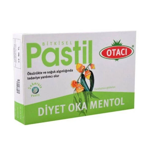 Otacı Oka Mentol Diyet Pastil 16 Adet ürün görseli 1
