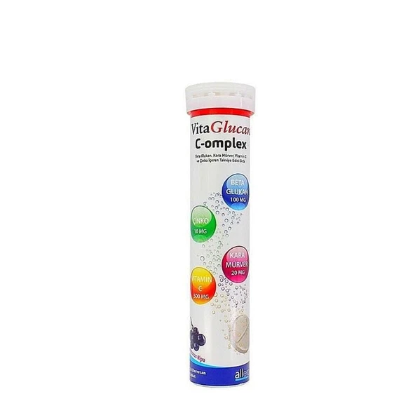 VitaGlucan C-Omplex 20 Efervesan Tablet - Vitamin C ürün görseli 1