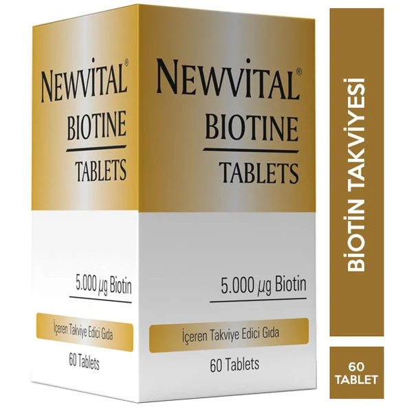 Newvital Biotine 5000 mcg 60 Tablet ürün görseli 1