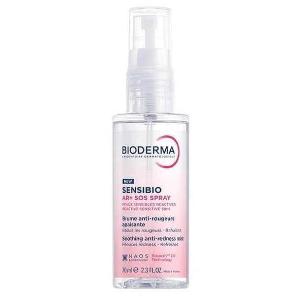 Bioderma Sensibio AR+ SOS Sprey Kızarıklık Eğilimli Hassas Ciltler İçin Yatıştırıcı Ferahlatıcı Sprey 70 ml ürün görseli 1