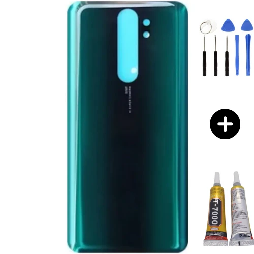 Redmi Note 8 Pro Uyumlu  Arka Pil Kapağı Yeşil + Montaj Seti ürün görseli 1