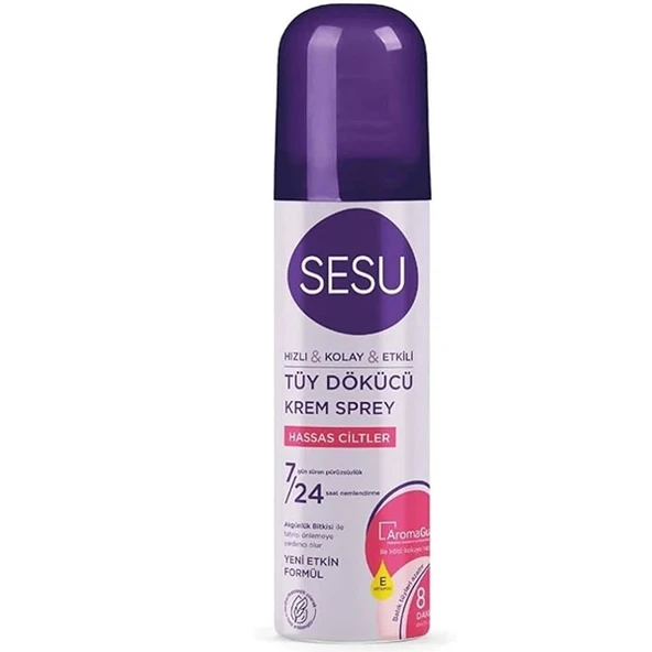 Sesu Tüy Dökücü Krem Sprey 150 ml - Hassas Ciltler ürün görseli 1