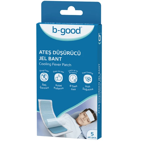 B Good Ateş Düşürücü Jel Bant 5 Adet ürün görseli 1