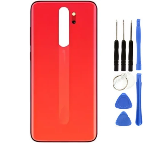 Redmi Note 8 Pro Uyumlu  Arka Pil Kapağı Kırmızı + Tamir Seti ürün görseli 1