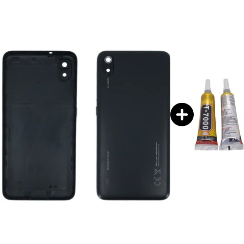 Redmi 7A Uyumlu Full Kasa Arka Pil Kapağı Siyah + B7000 ürün görseli 1