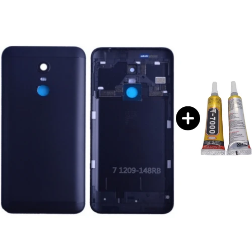 Redmi 5 Plus Uyumlu Full Kasa Arka Pil Kapağı Siyah + B7000 ürün görseli 1