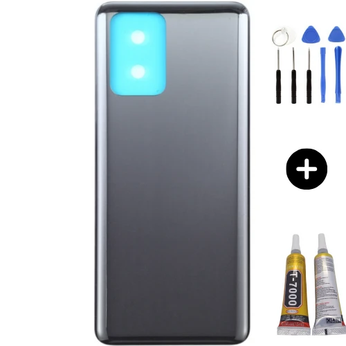 Redmi Note 10 Uyumlu Arka Pil Kapağı Siyah + Montaj Seti ürün görseli 1