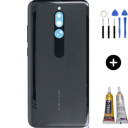 Redmi 8 Uyumlu Full Kasa Arka Pil Kapağı Siyah + Montaj Seti ürün görseli 1